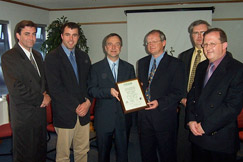 Presentation of ISO 14000 by Minister for the Environment Martin Cullen 2002